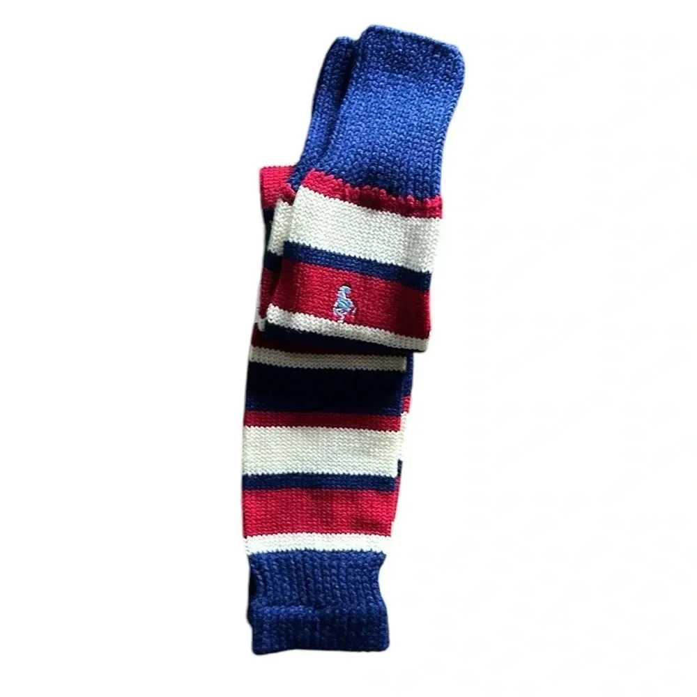 Vintage 90s Hunt Club Multi Stripe Acylic Knit Leg Warmers Women NWT Retro Y2K